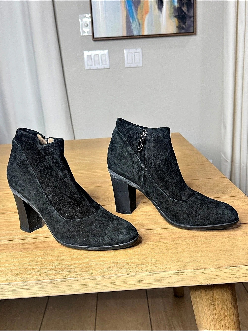 Baldinini Trend Black Suede Ankle Boots EU 38